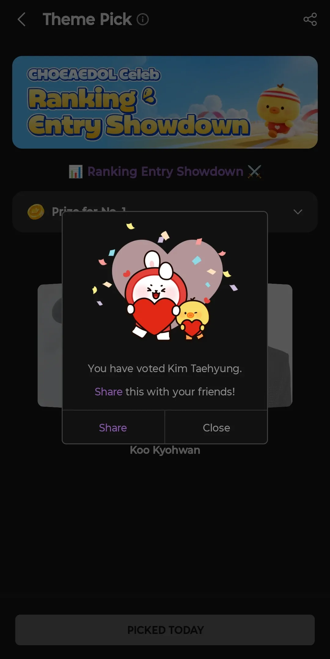 Emotional wallpaper shared by fans for Kim Taehyung (V)