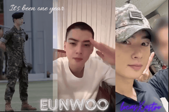 A moment captured by a fan of Cha Eunwoo