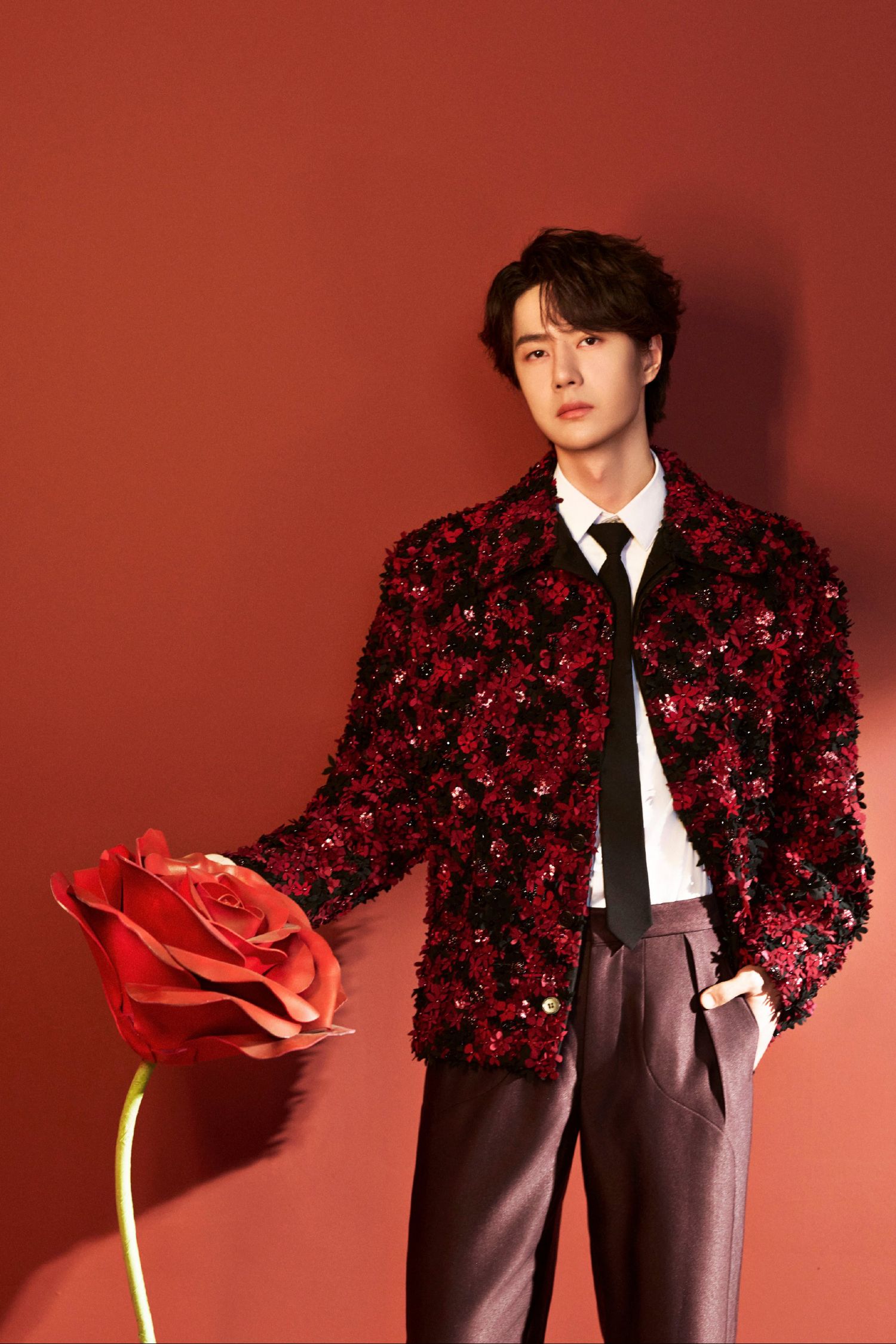 Recent activity shot of Wang Yibo