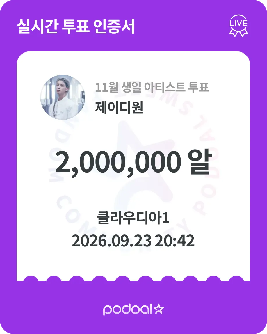 Recent activity shot of Jeong Dongwon