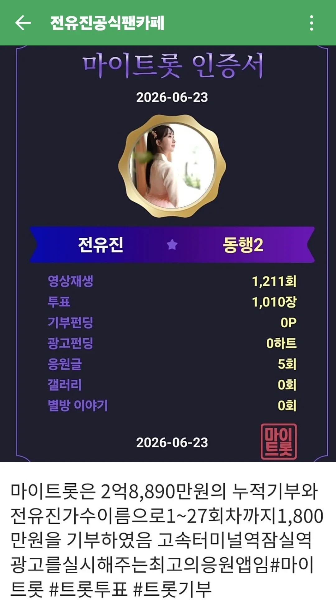 Foto kegiatan terbaru dari Jeon Yujin