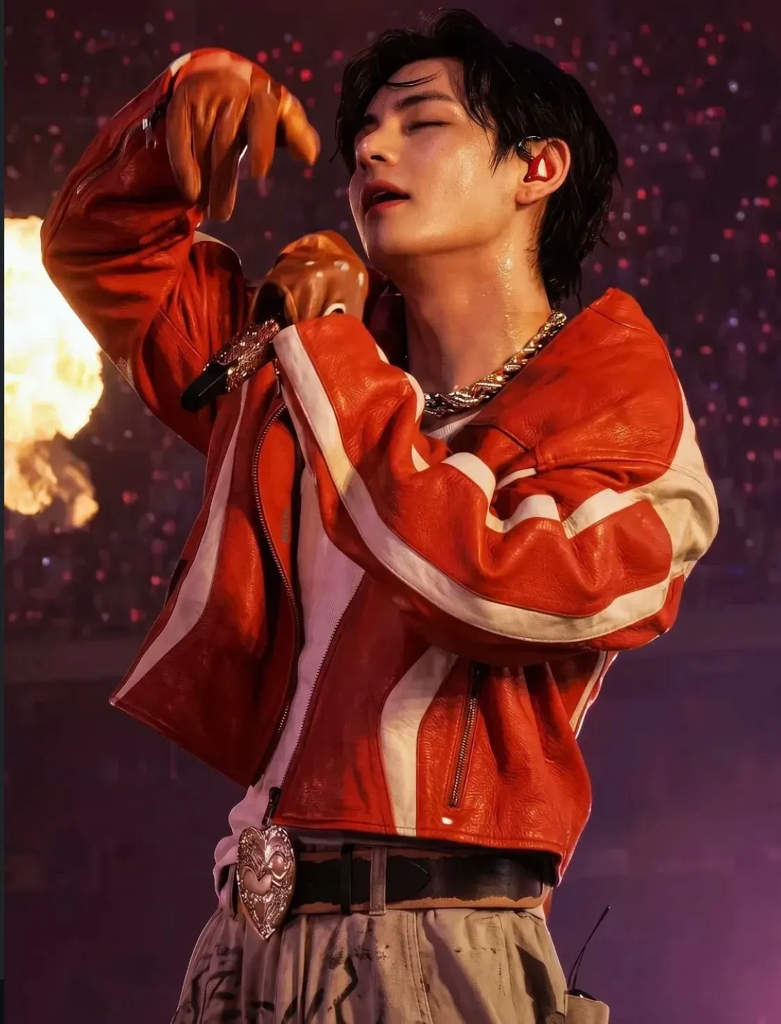 A moment captured by a fan of Kim Taehyung (V)