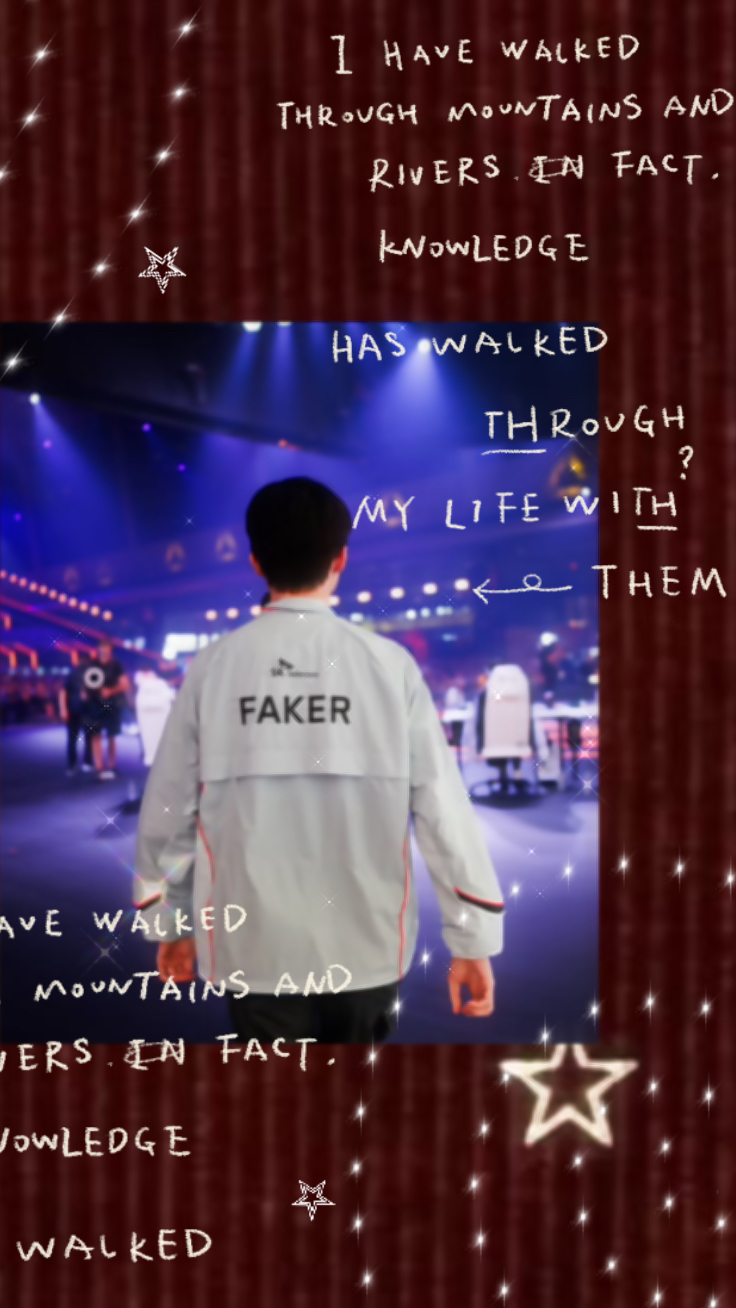 Representative background image loved by Faker fandom