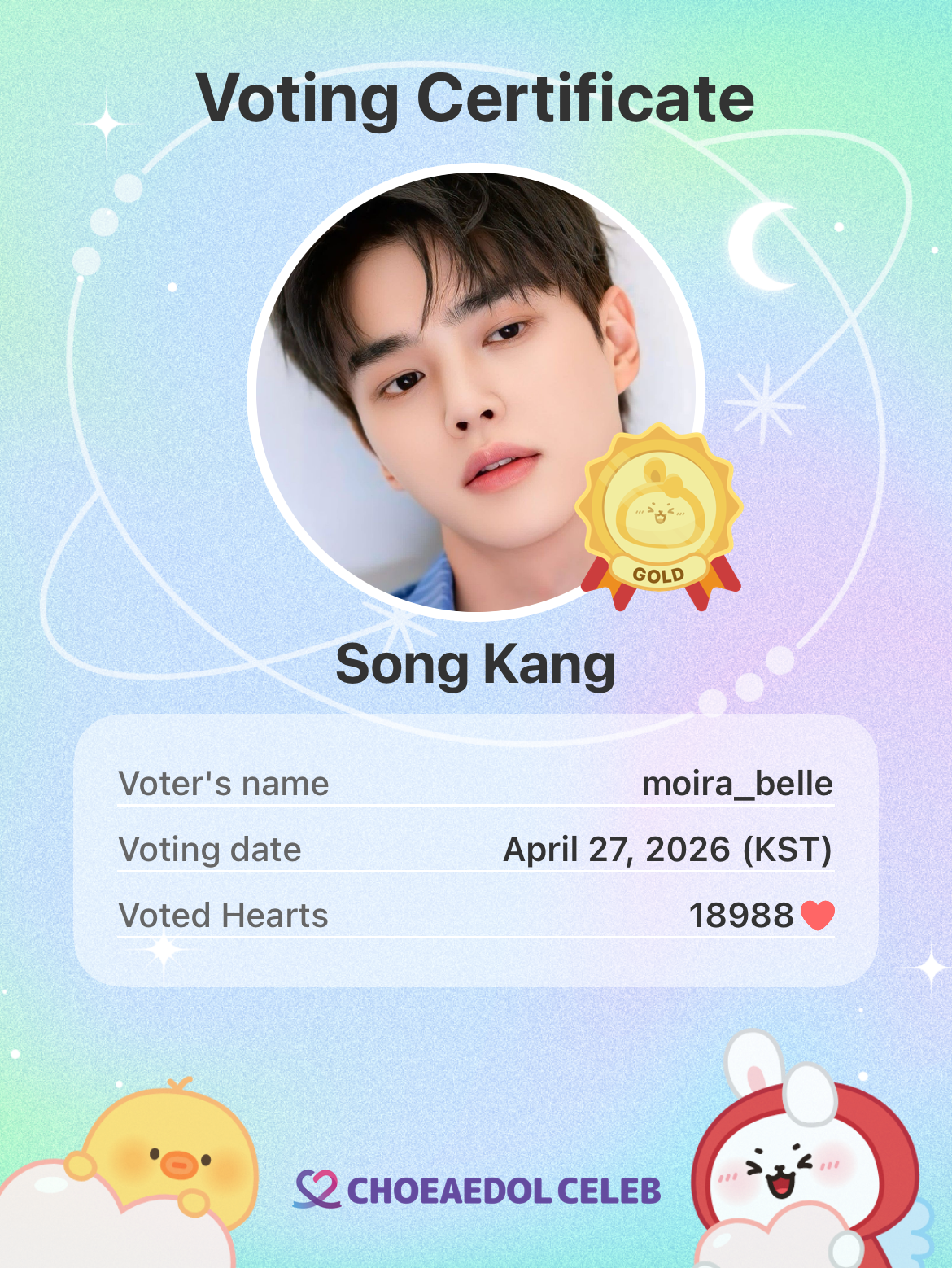 Latest photo of Song Kang