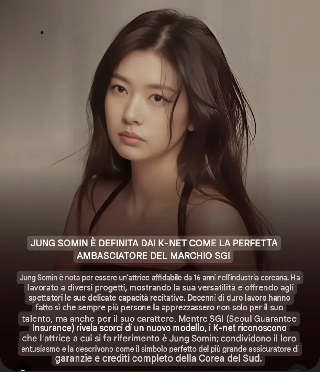 Behind-the-scenes cut of Jung Somin