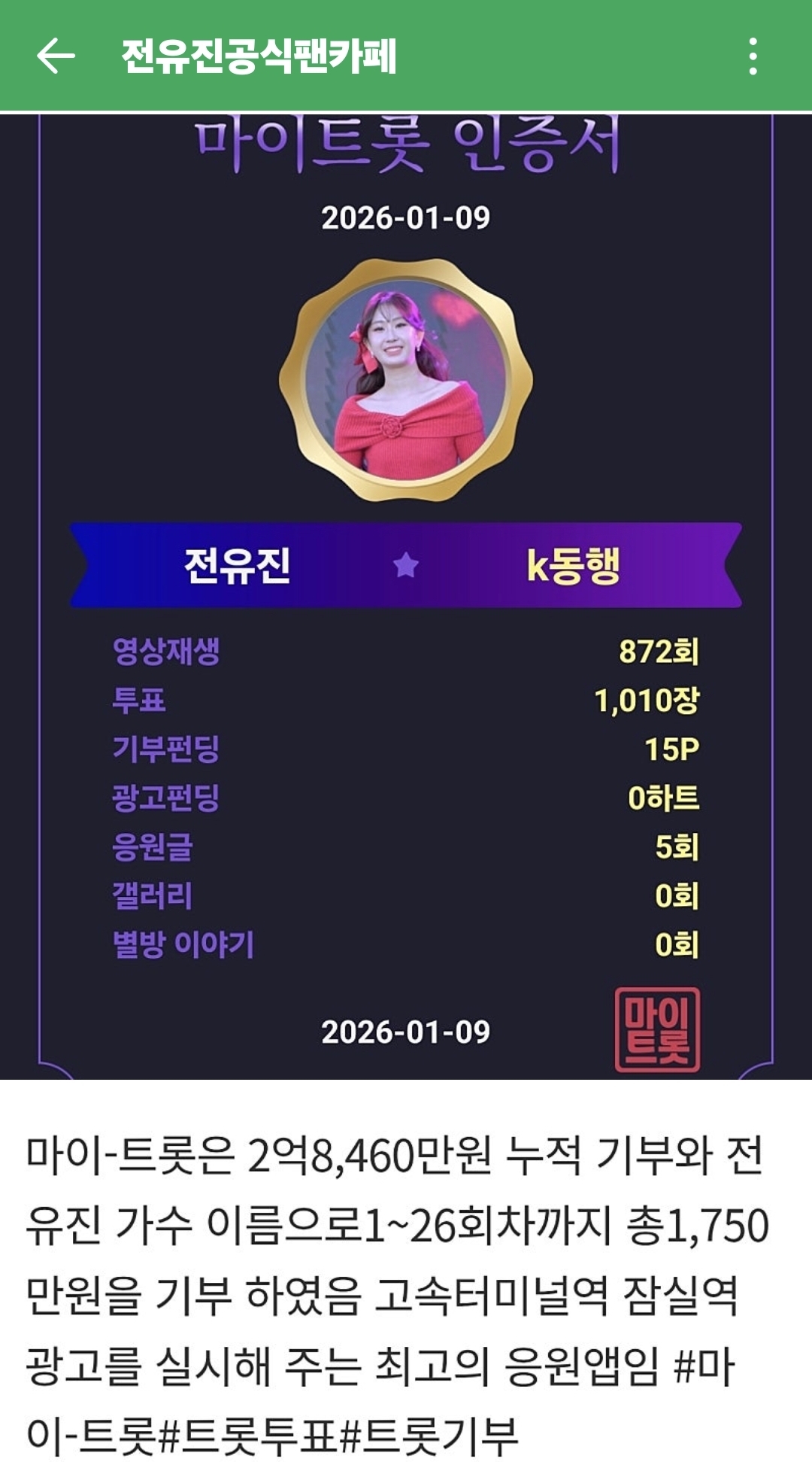 Foto kegiatan terbaru dari Jeon Yujin