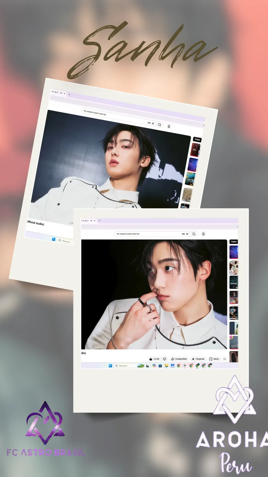 Special wallpaper made by Yoon Sanha's fans