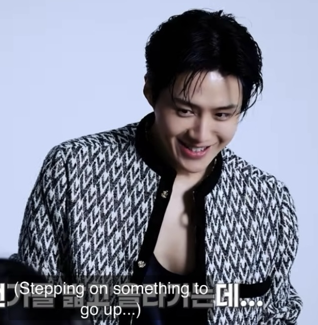 Behind-the-scenes cut of Kim Seonho