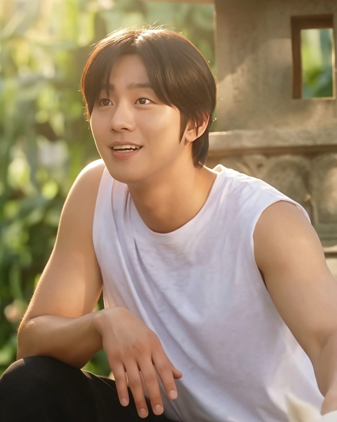 粉丝拍下的安孝燮瞬间