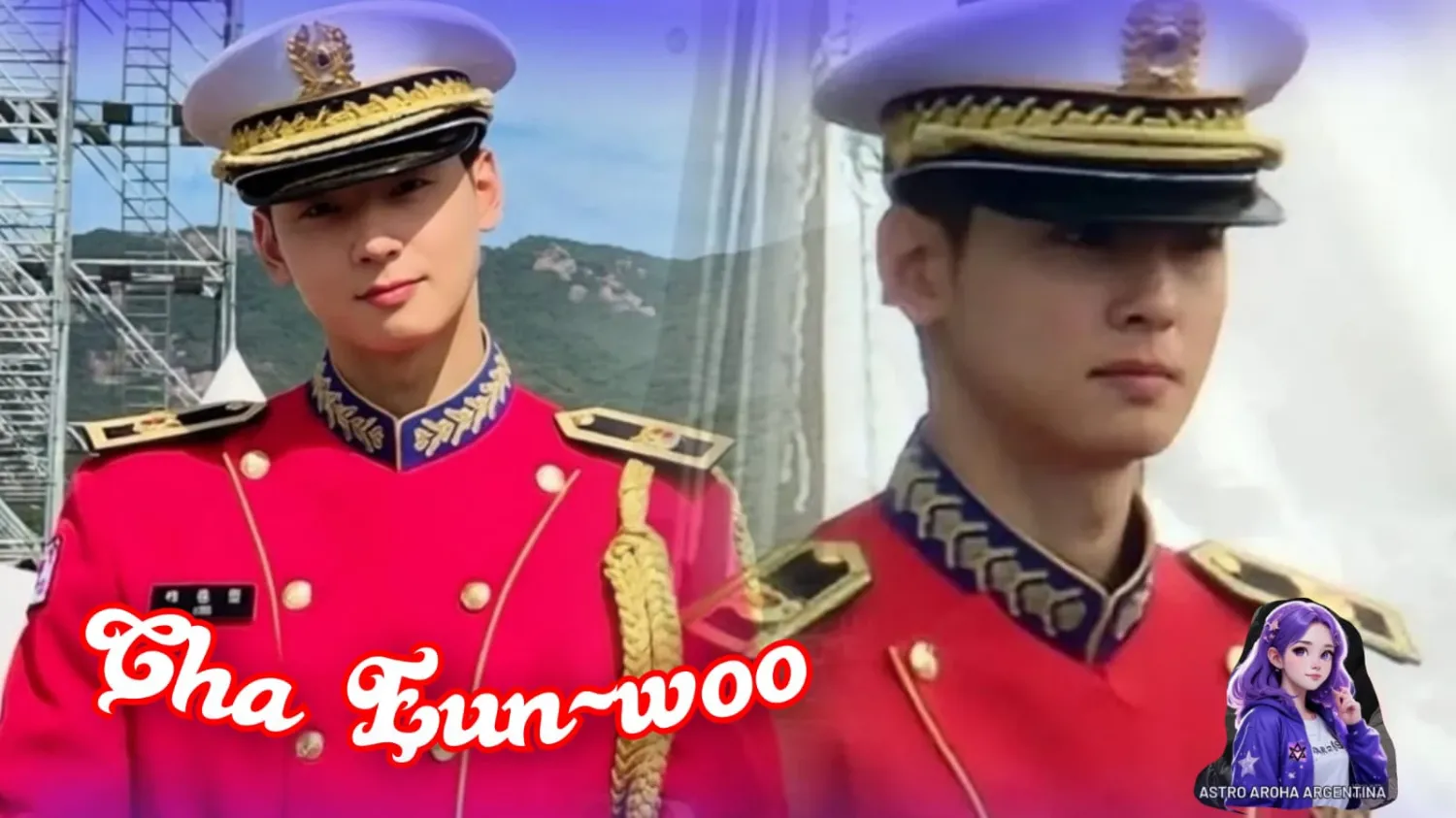 Behind-the-scenes cut of Cha Eunwoo