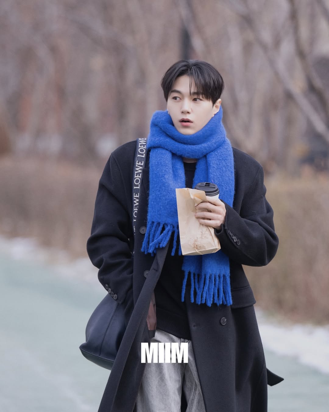 Recent activity shot of Kim Myungsoo (L)