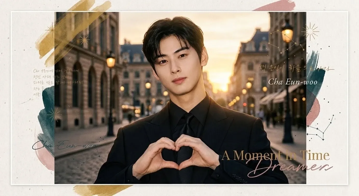 Behind-the-scenes cut of Cha Eunwoo