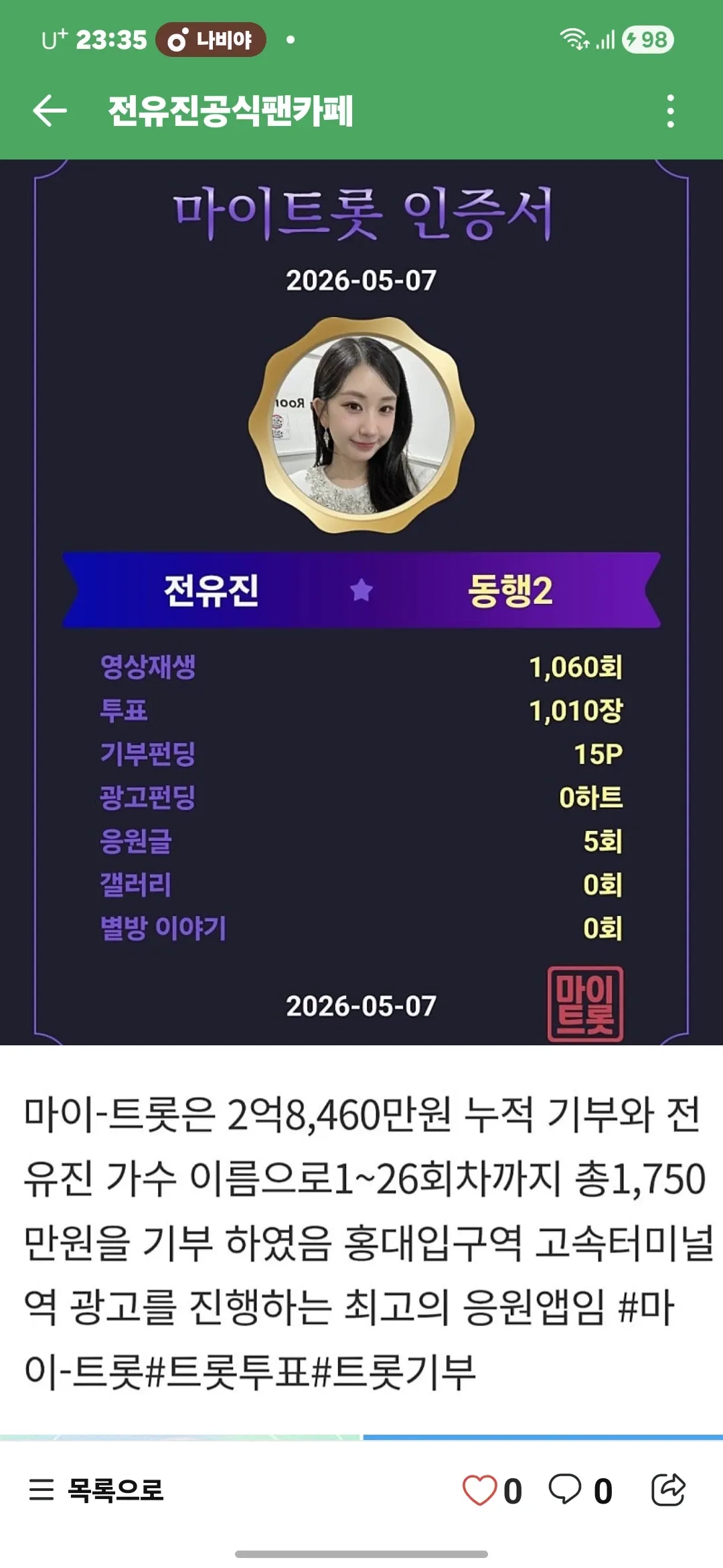 Foto kegiatan terbaru dari Jeon Yujin