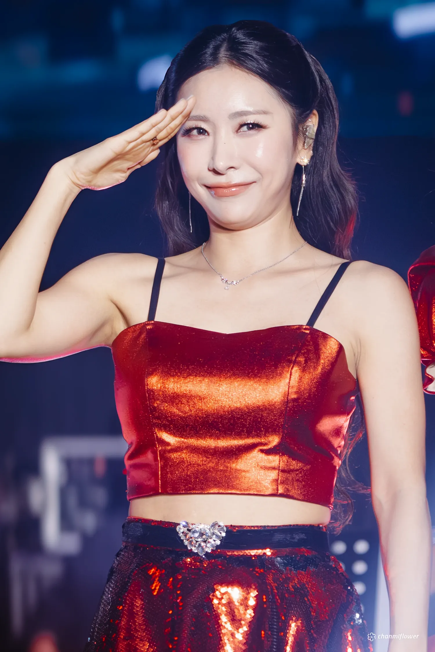 A moment captured by a fan of Huh Chanmi