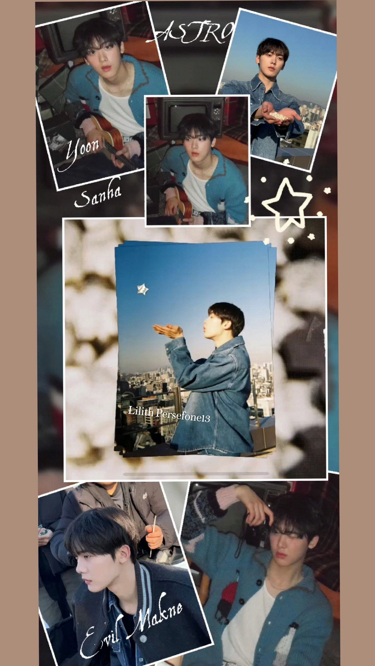 Emotional wallpaper shared by fans for Yoon Sanha