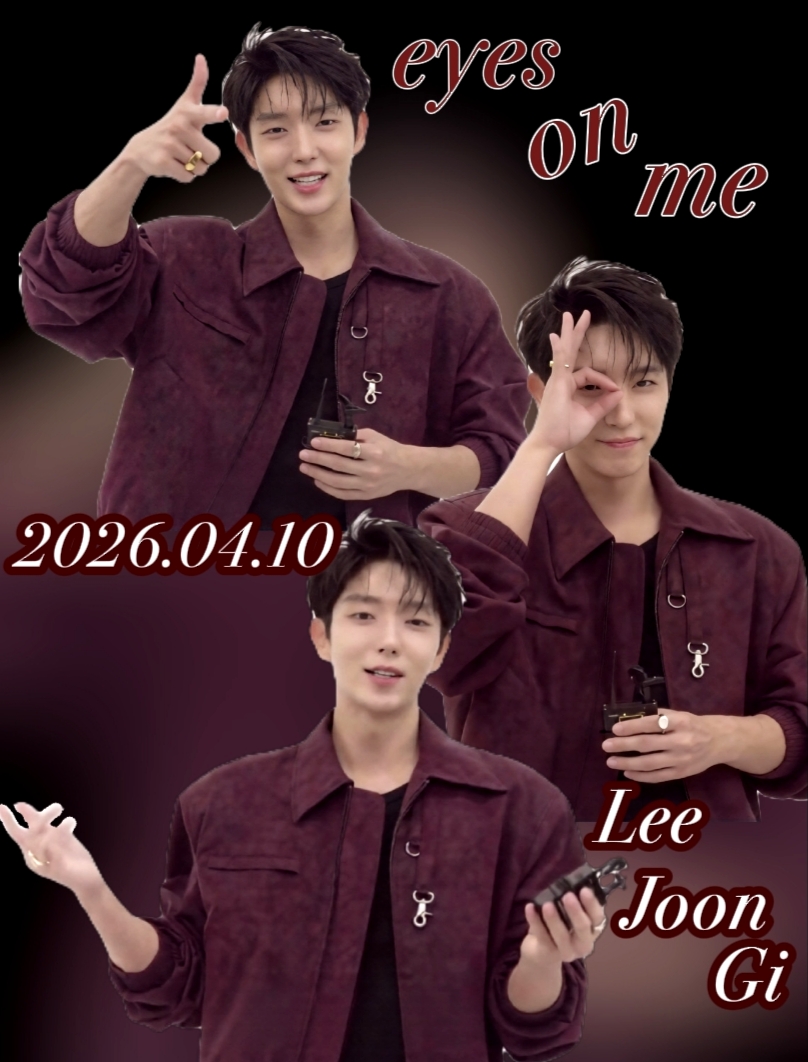 Behind-the-scenes cut of Lee Joongi