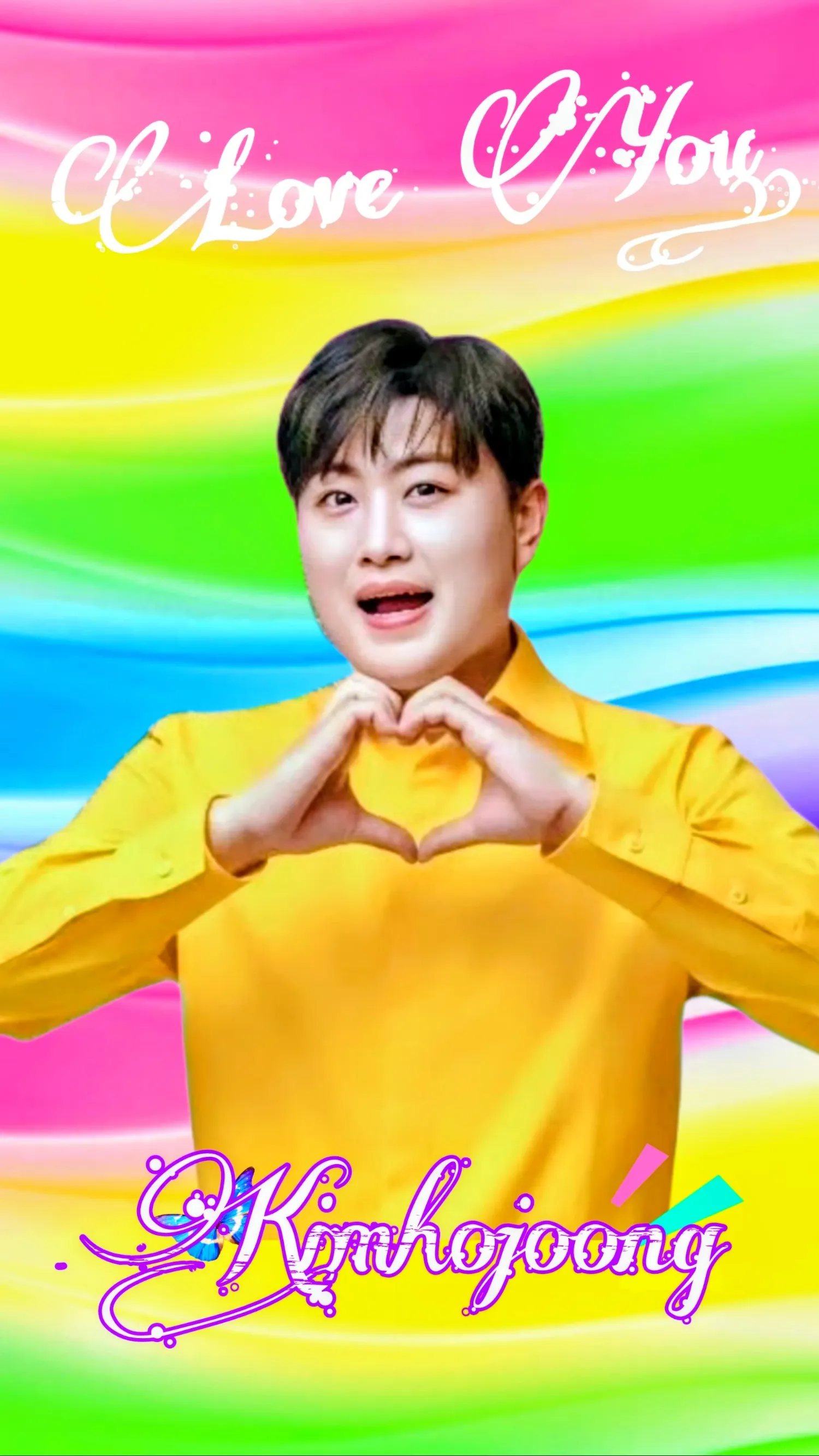 Emotional wallpaper shared by fans for Kim Hojoong