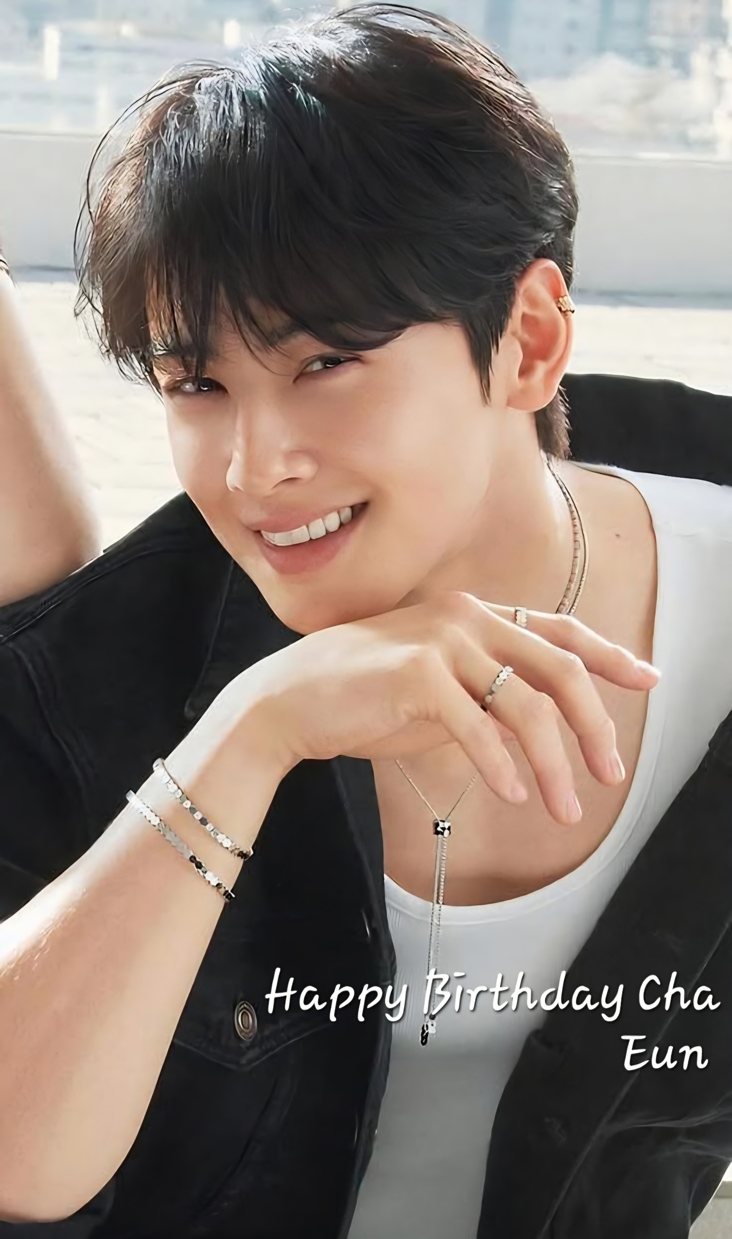 Emotional wallpaper shared by fans for Cha Eunwoo