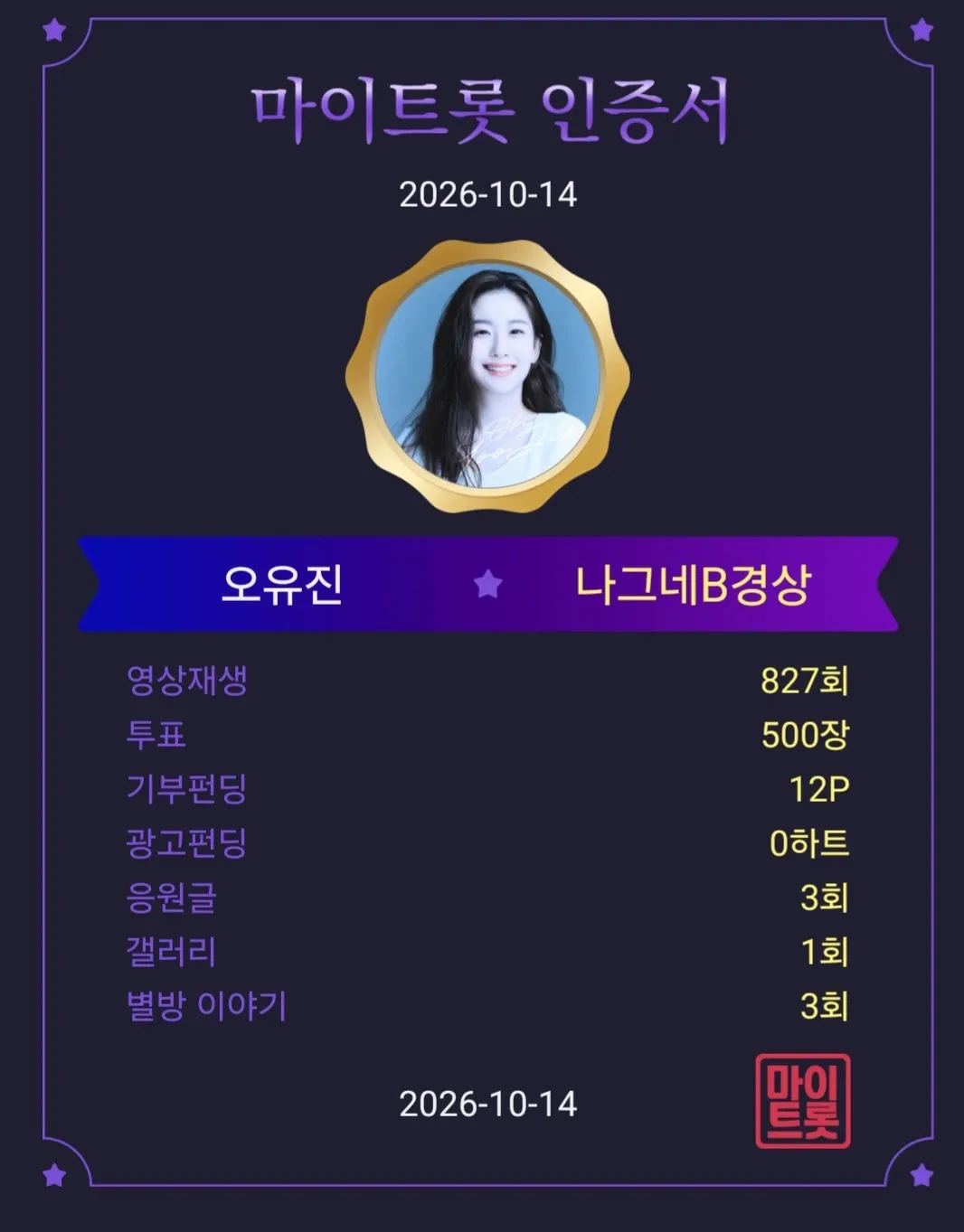 오유진의 비하인드 컷