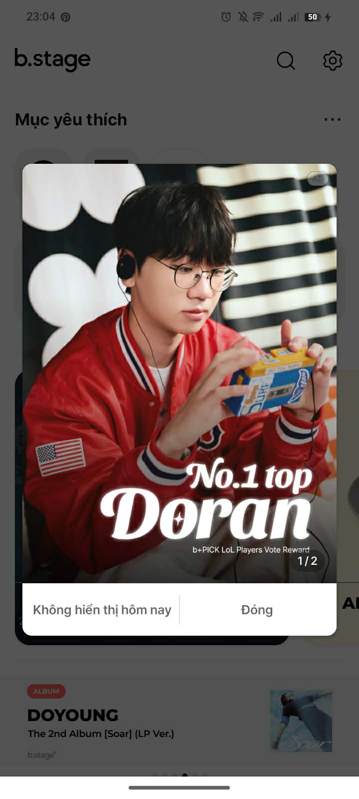 Emotional wallpaper shared by fans for Doran