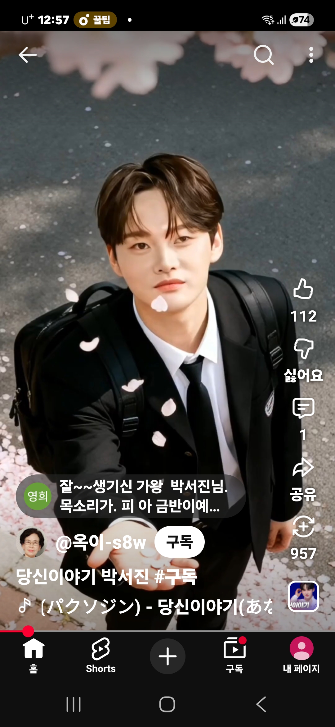 Wallpaper spesial buatan penggemar Park Seojin