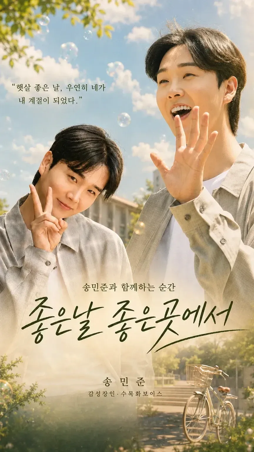 Emotional wallpaper shared by fans for Song Minjun