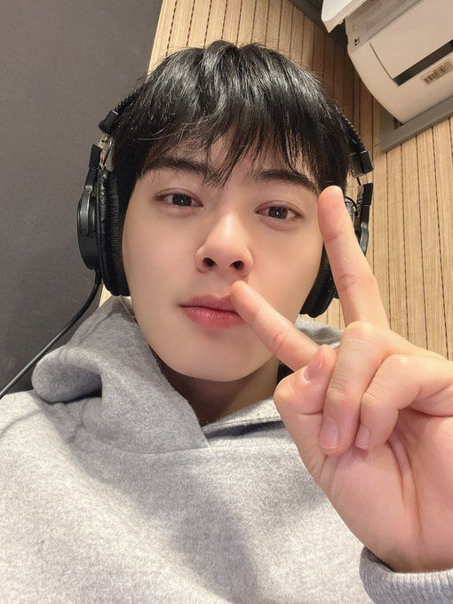 A moment captured by a fan of Cha Eunwoo