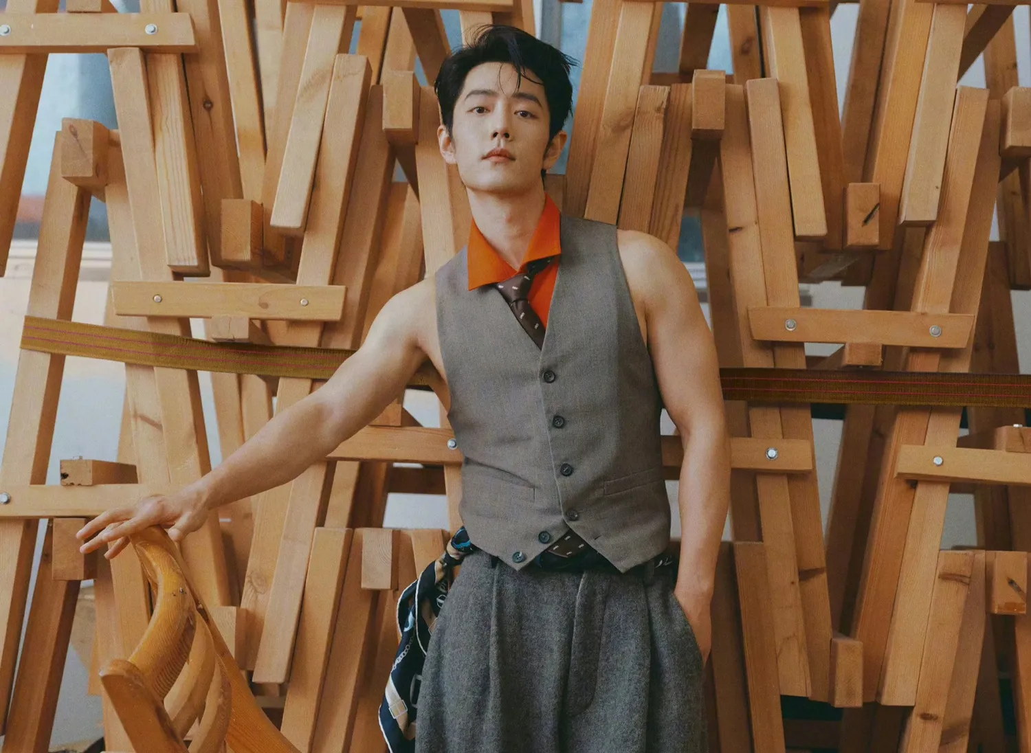 Recent activity shot of Xiao Zhan