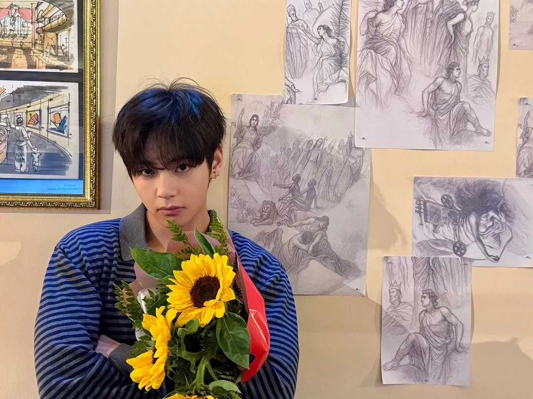 A moment captured by a fan of Kim Taehyung (V)