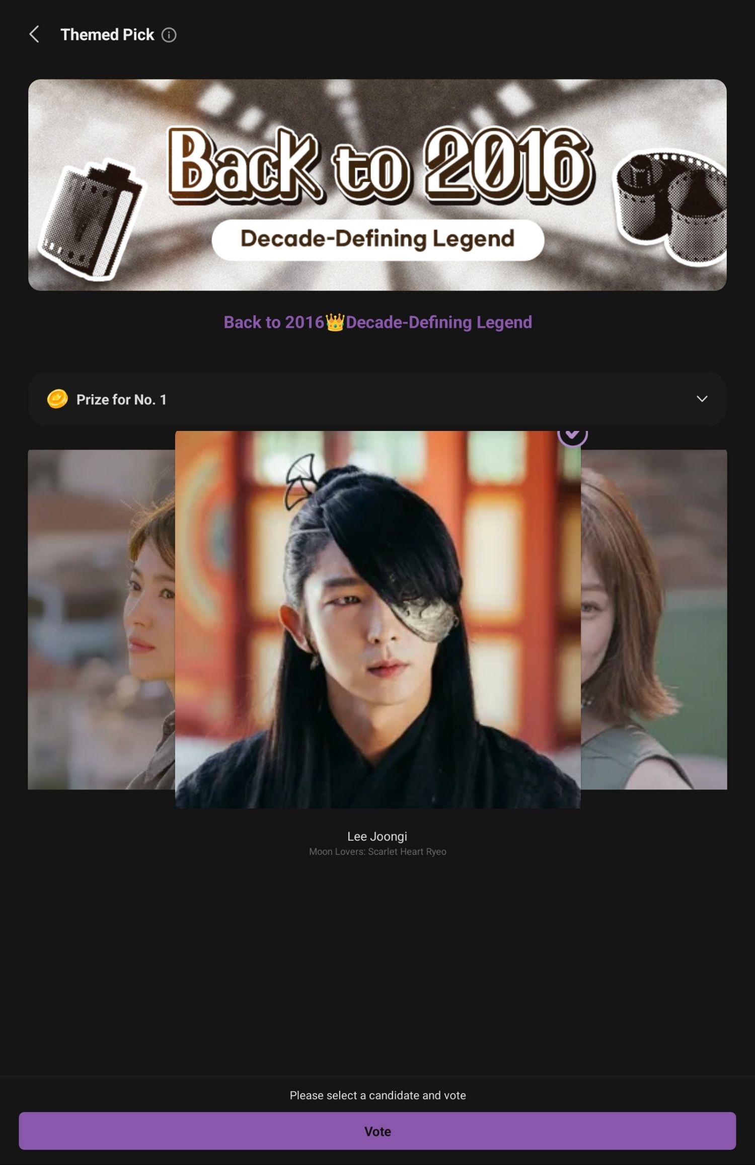 Recent activity shot of Ji Sung