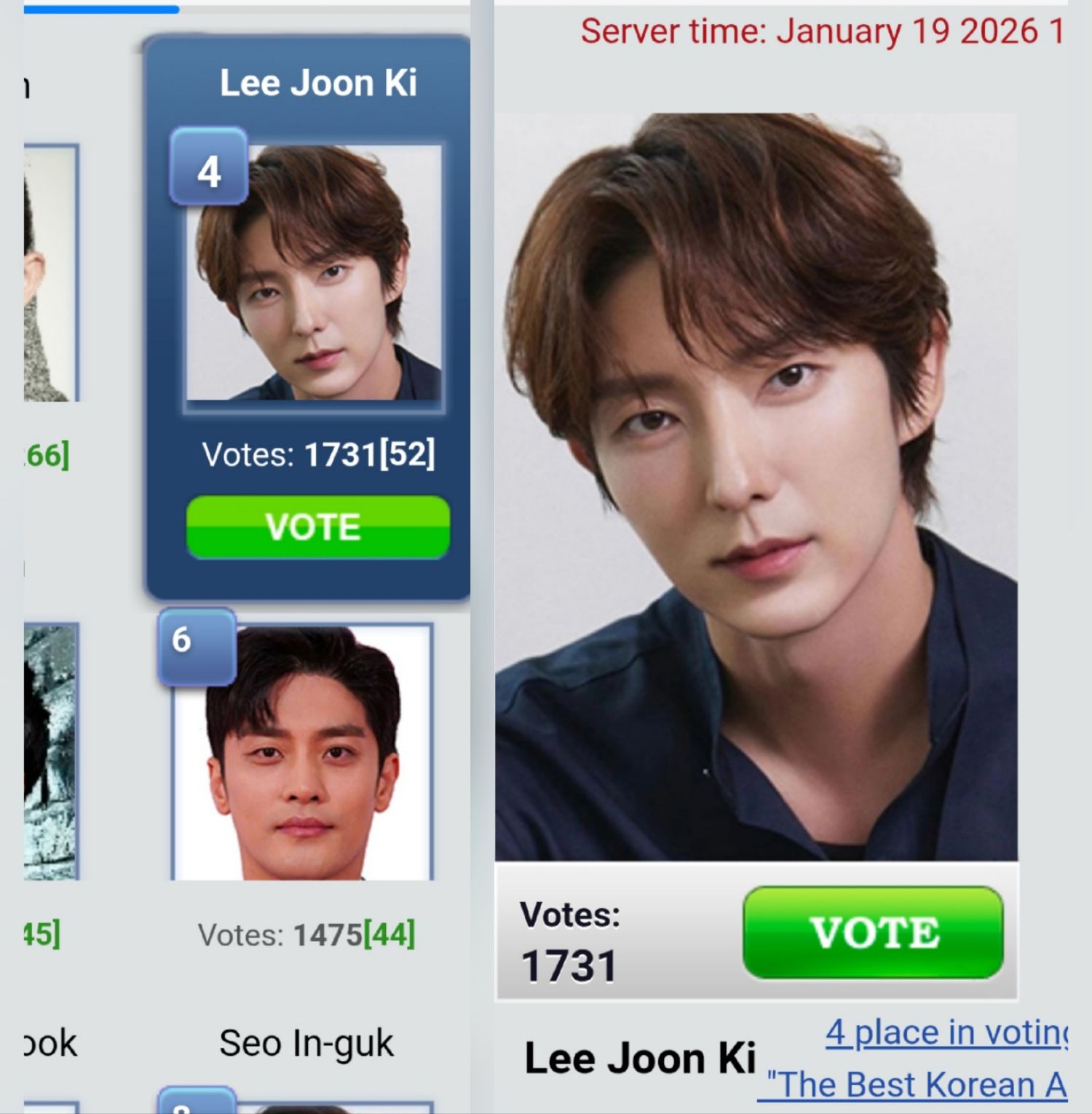 A moment captured by a fan of Lee Joongi