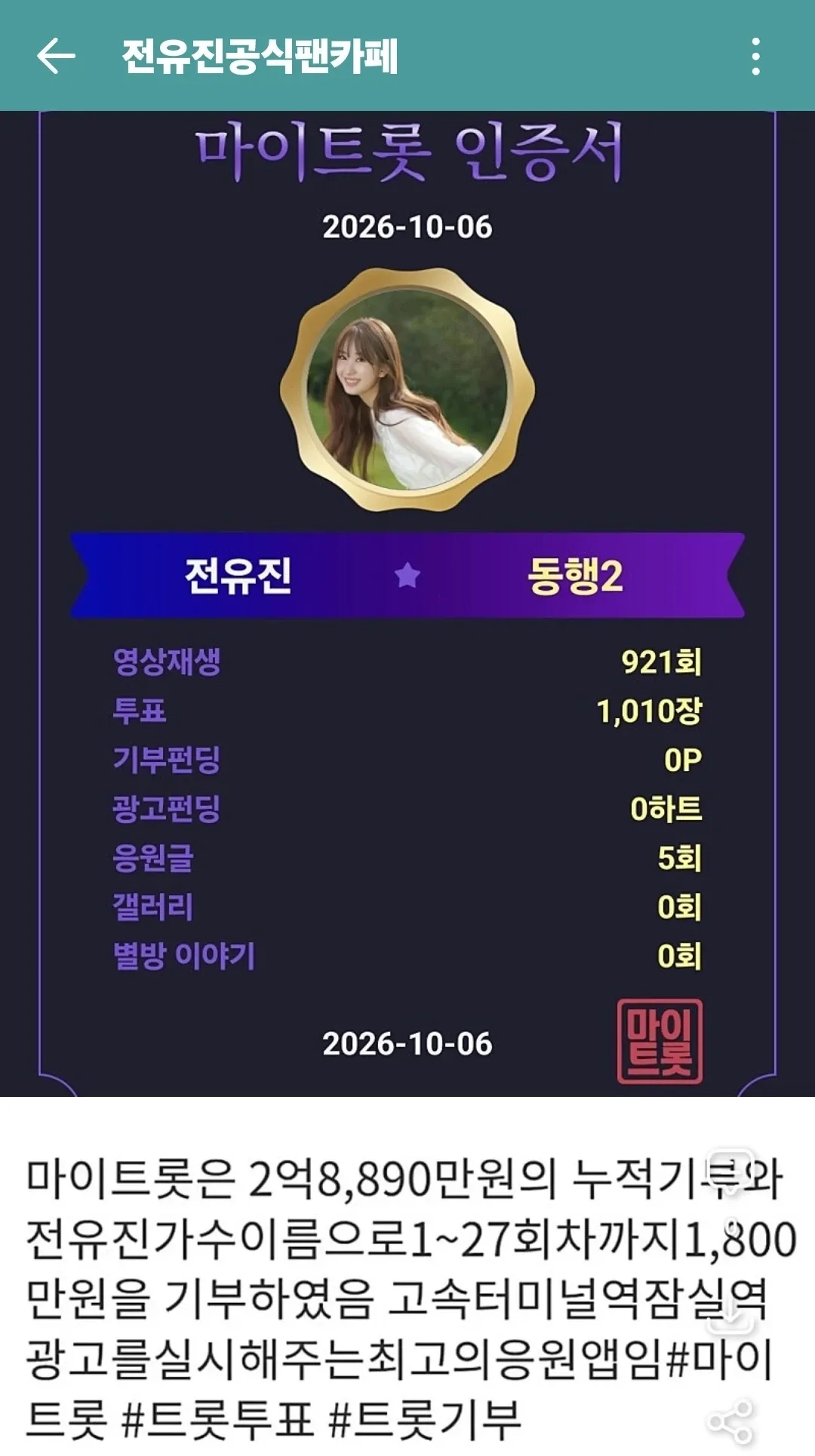 Foto kegiatan terbaru dari Jeon Yujin