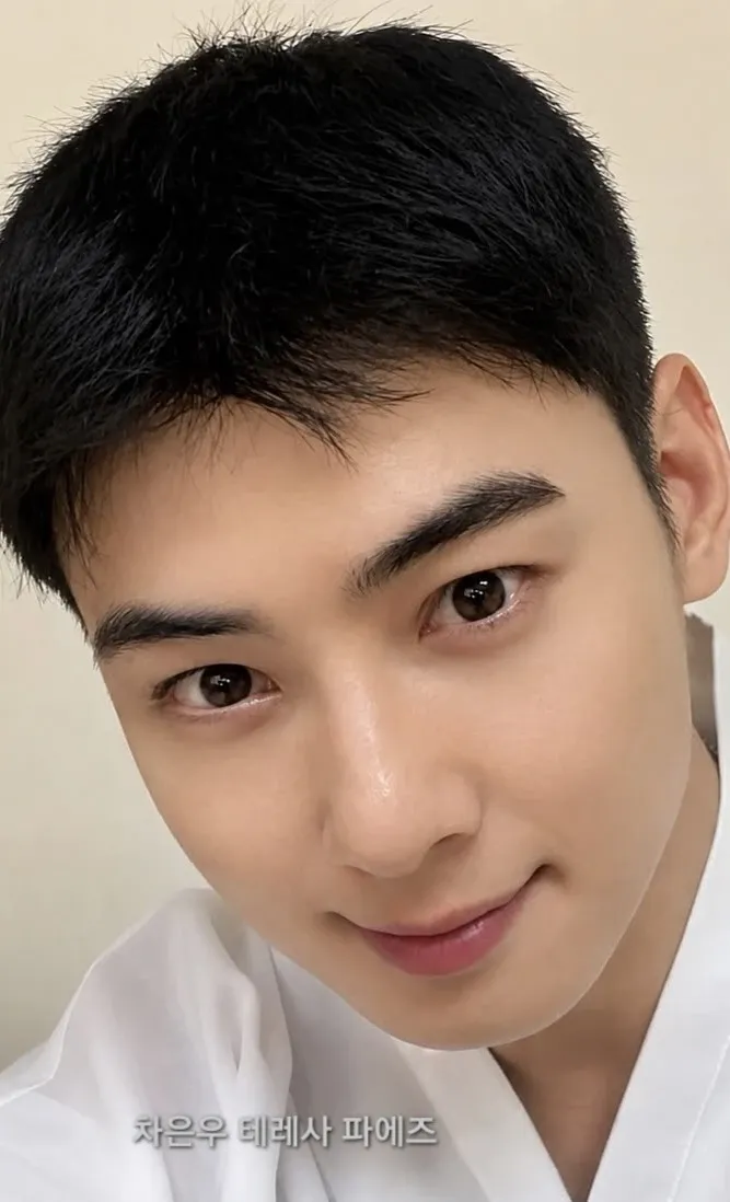 Recent activity shot of Cha Eunwoo