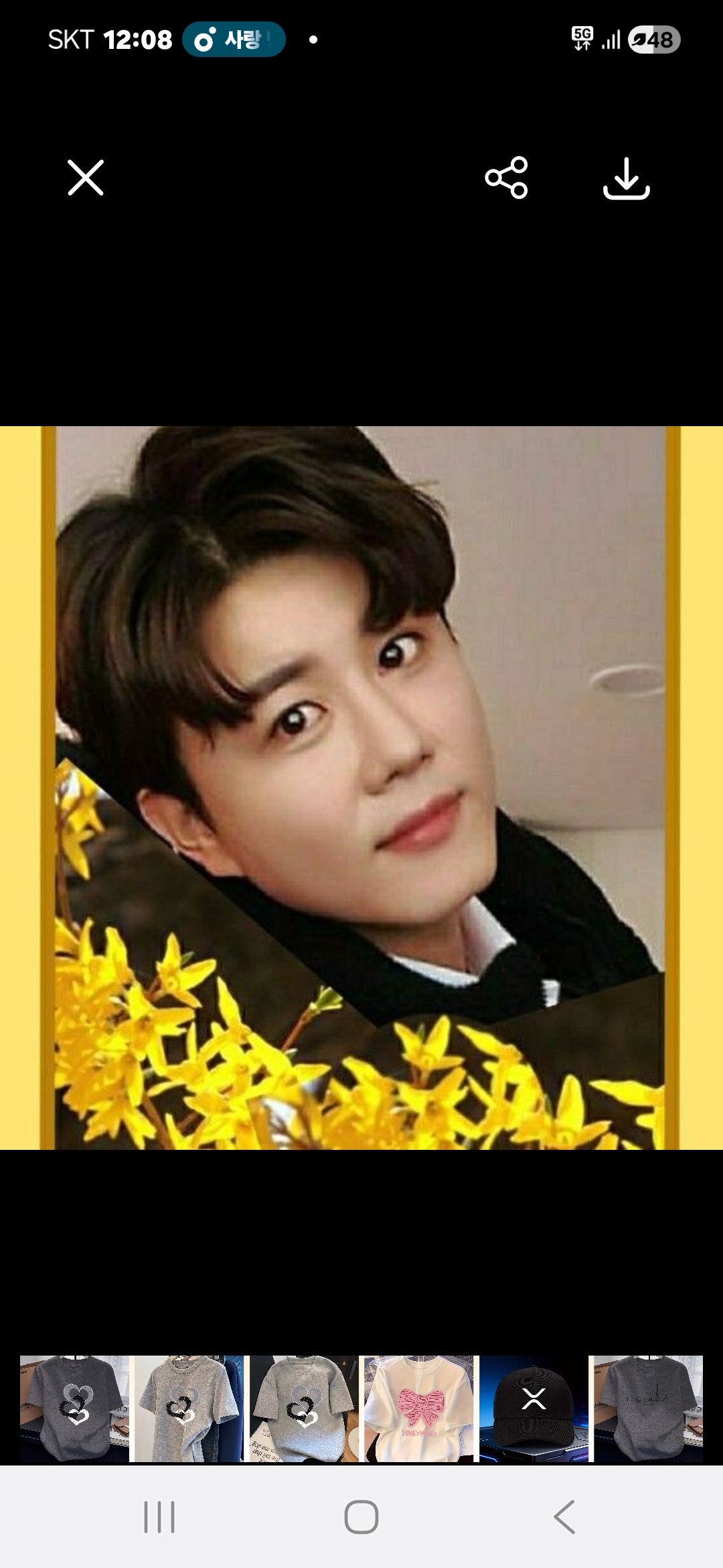 Behind-the-scenes cut of Jin Haesung