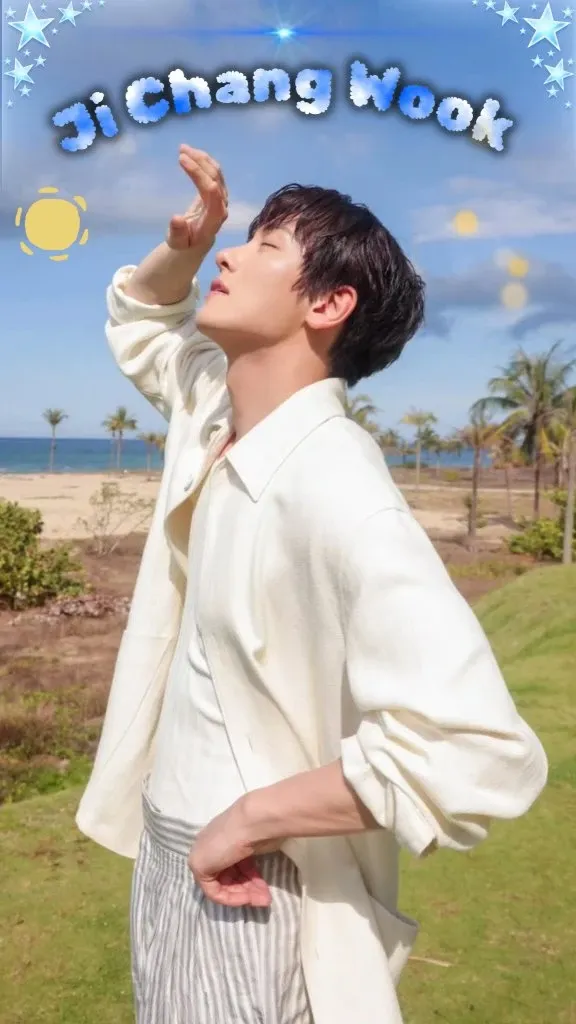 Special wallpaper made by Ji Changwook's fans