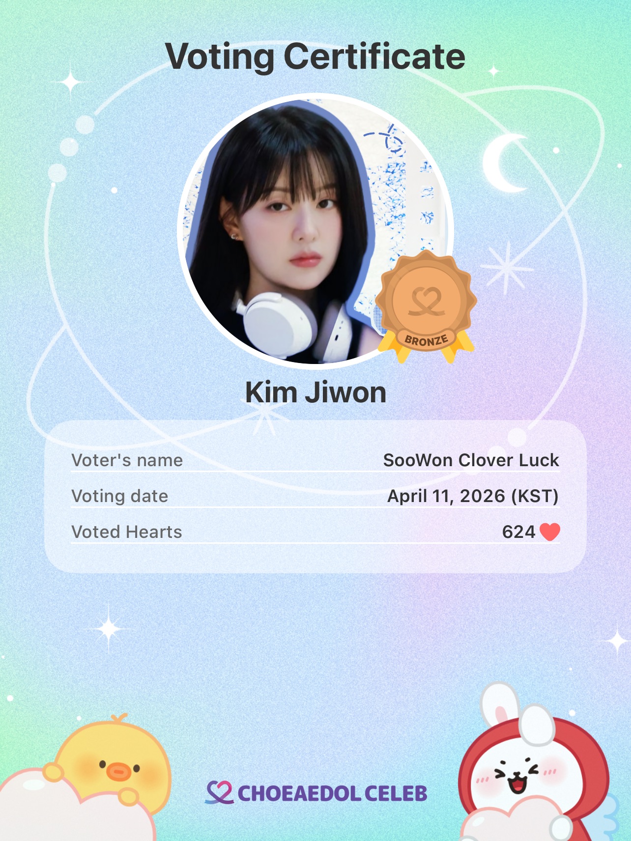 Behind-the-scenes cut of Kim Jiwon