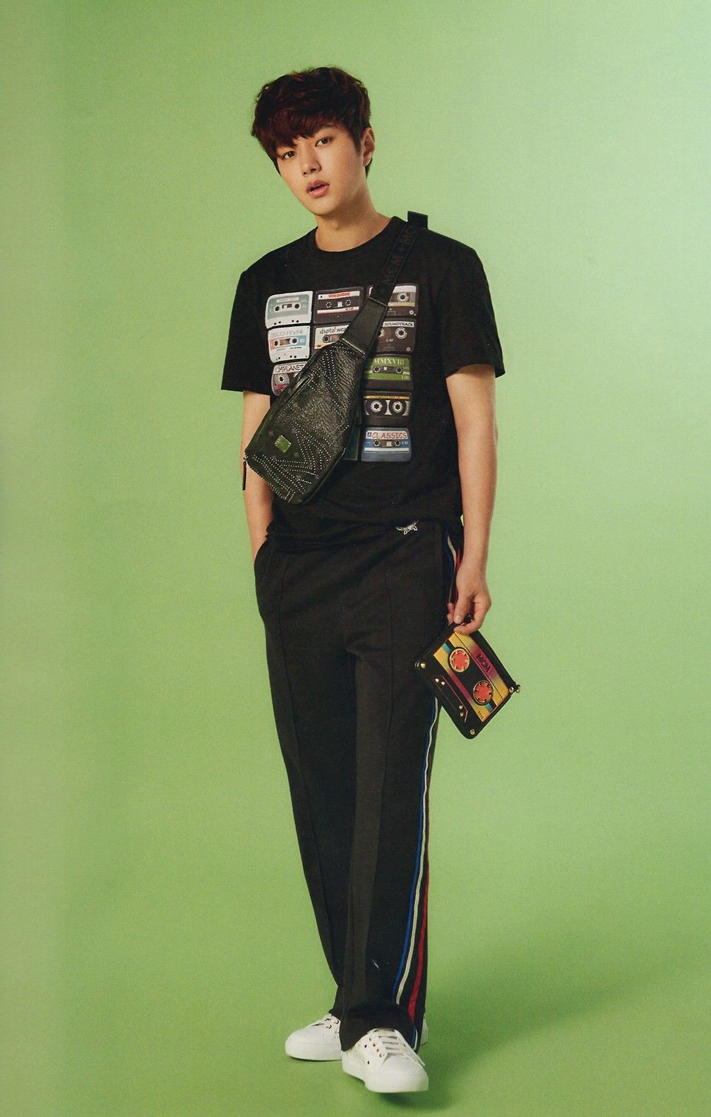 Recent activity shot of Kim Myungsoo (L)