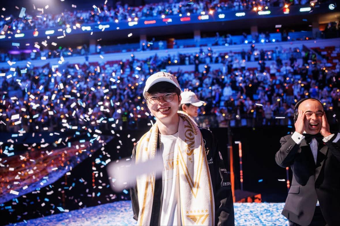 Recent activity shot of Faker