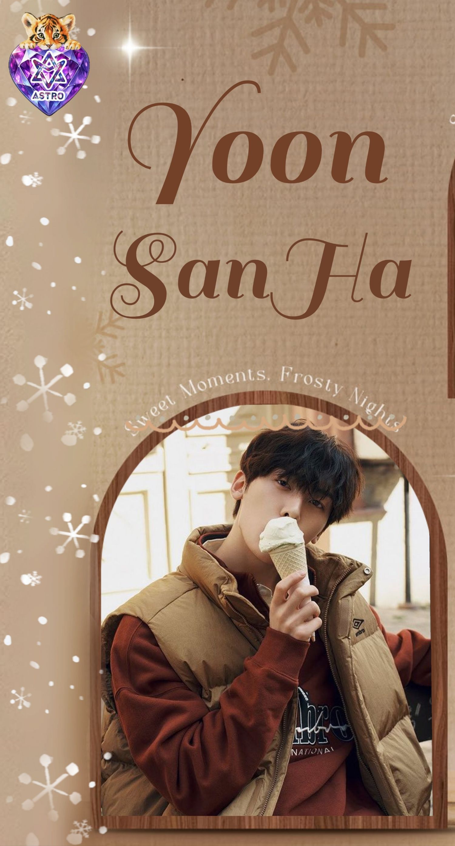 Special wallpaper made by Yoon Sanha's fans