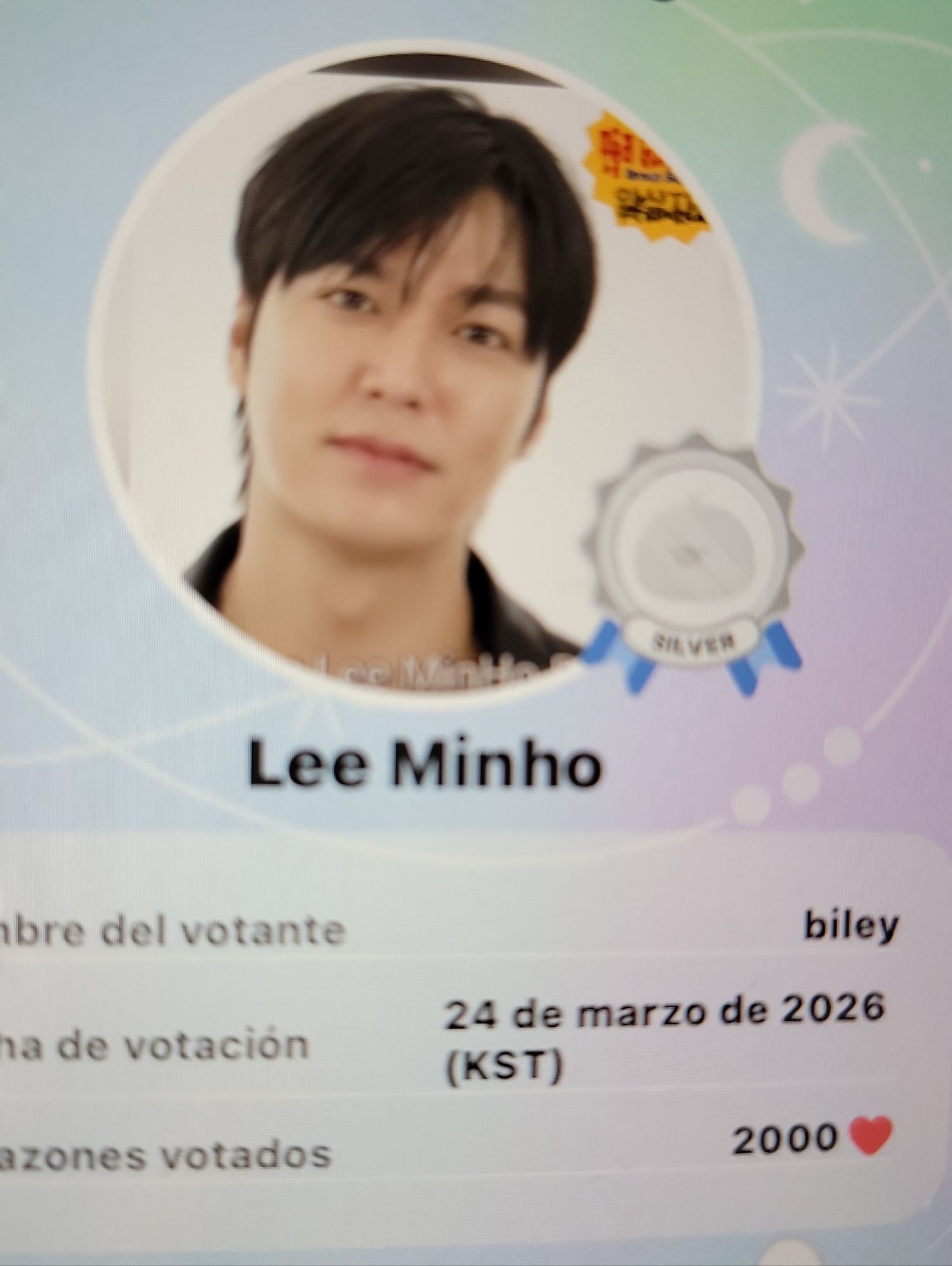 Latest photo of Lee Minho