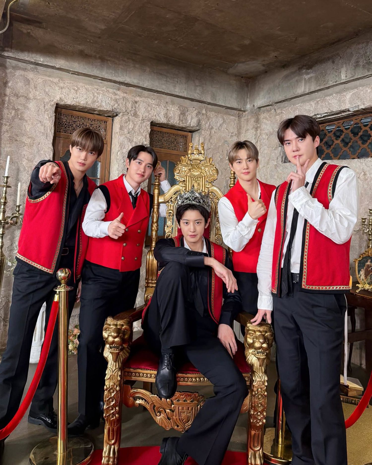 Behind-the-scenes cut of Chanyeol