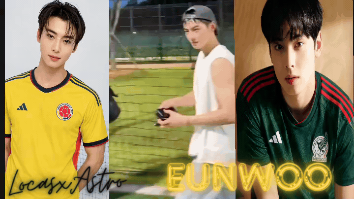 Behind-the-scenes cut of Cha Eunwoo