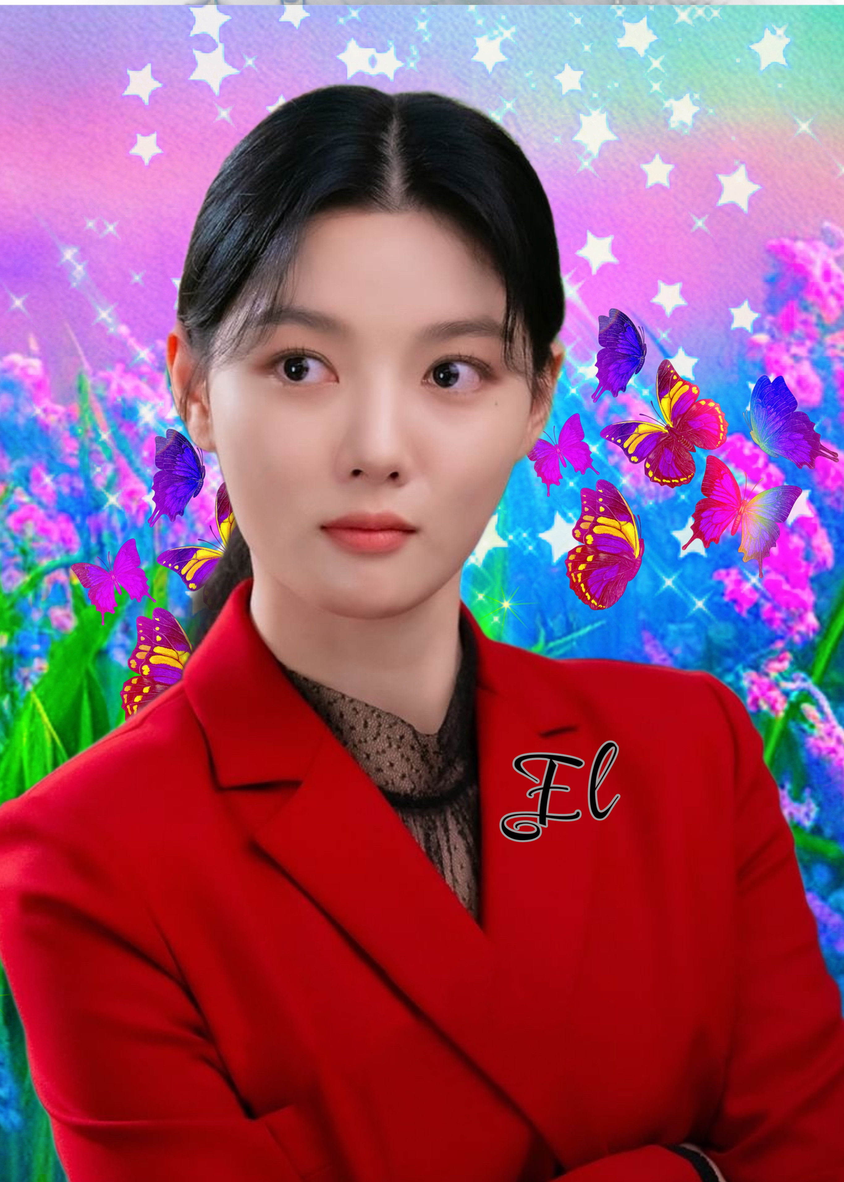 Behind-the-scenes cut of Kim Youjung