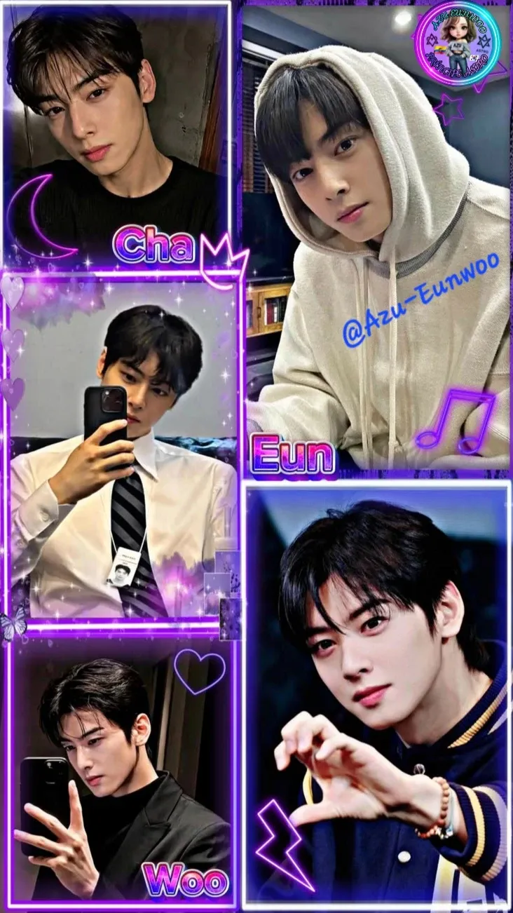 Special wallpaper made by Cha Eunwoo's fans