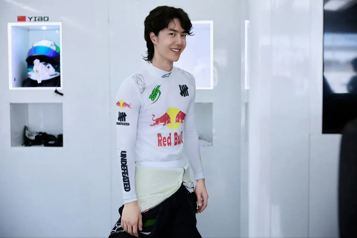 Recent activity shot of Wang Yibo