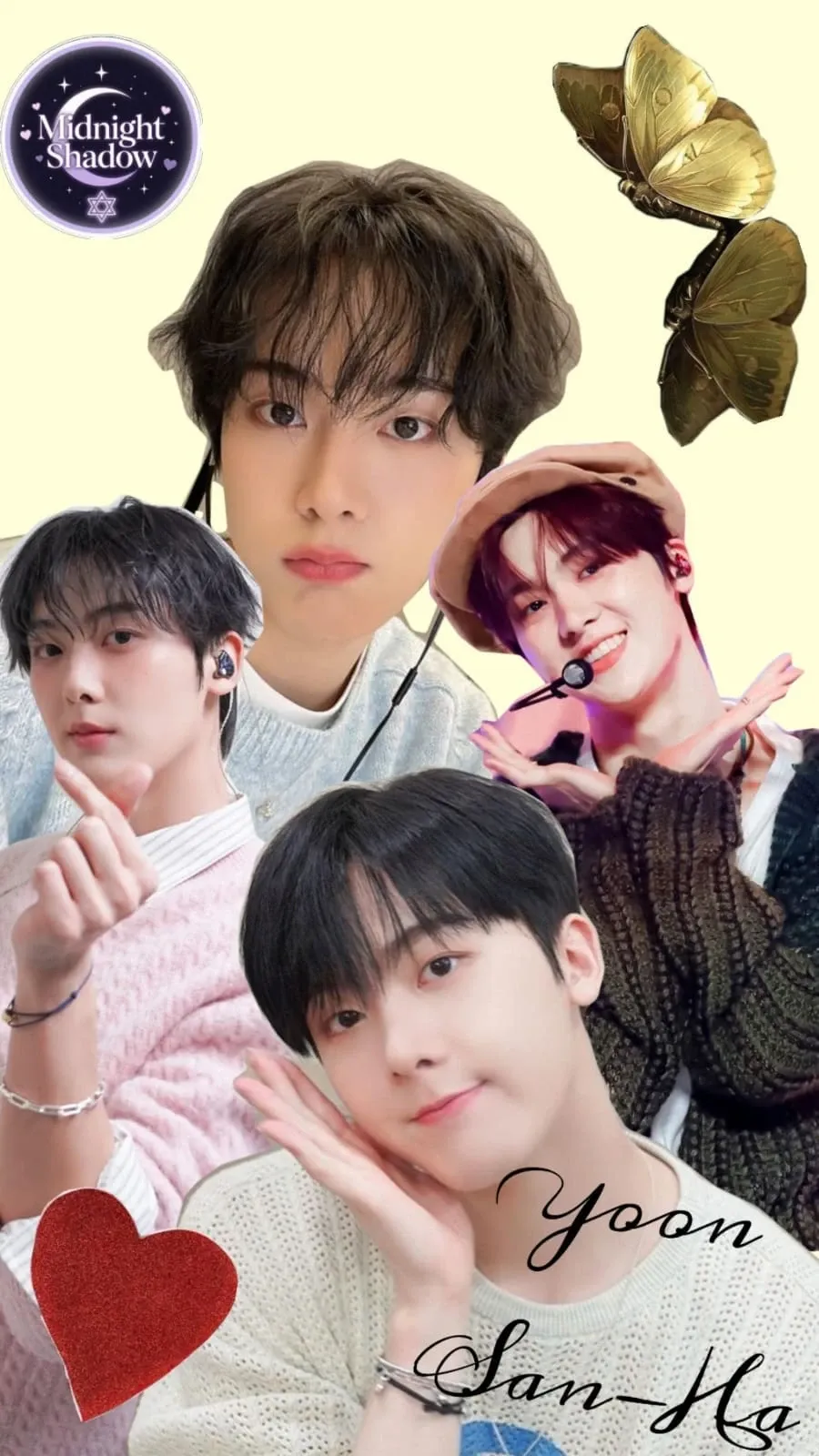 Special wallpaper made by Yoon Sanha's fans