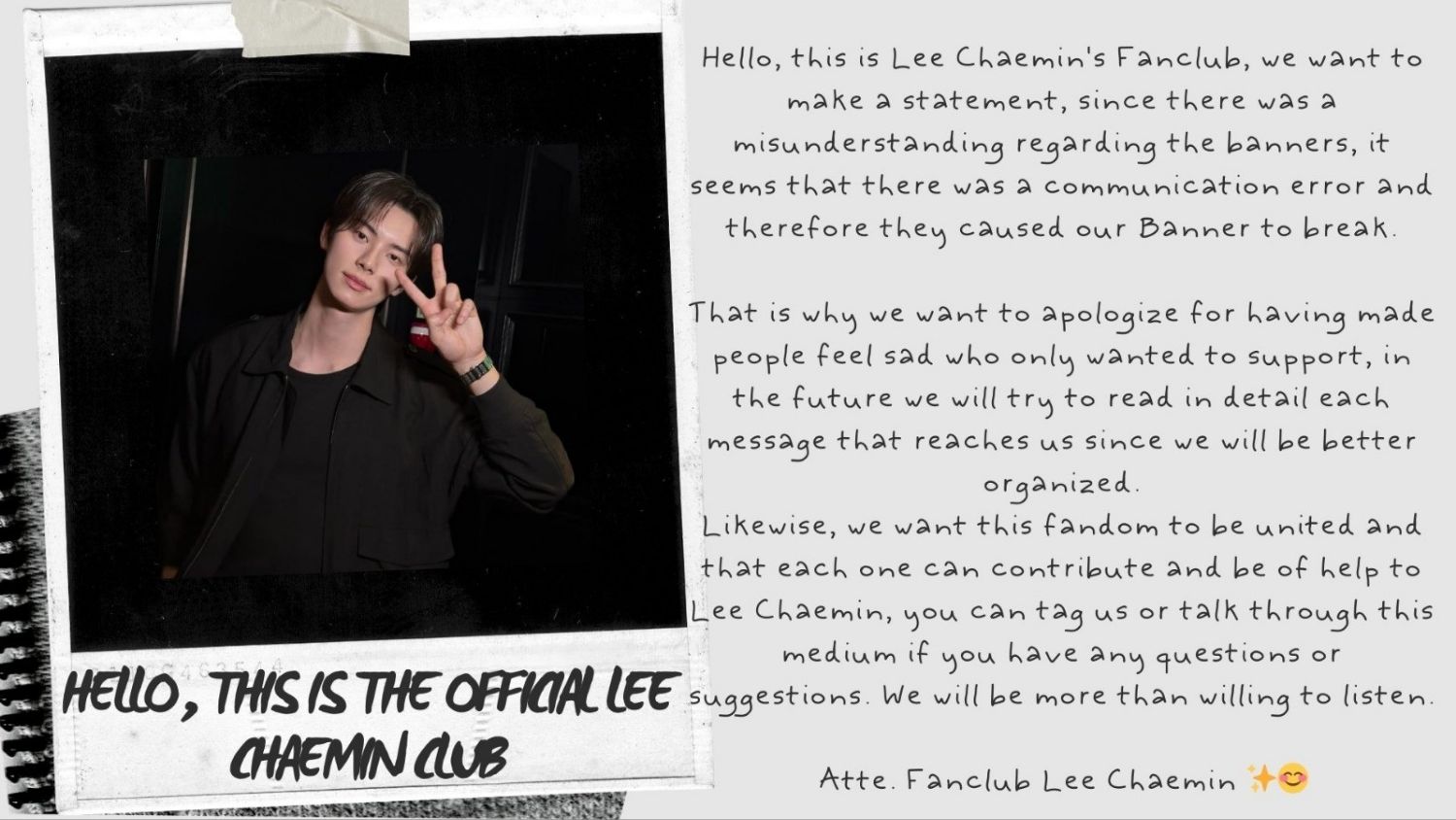 A moment captured by a fan of Lee Chaemin