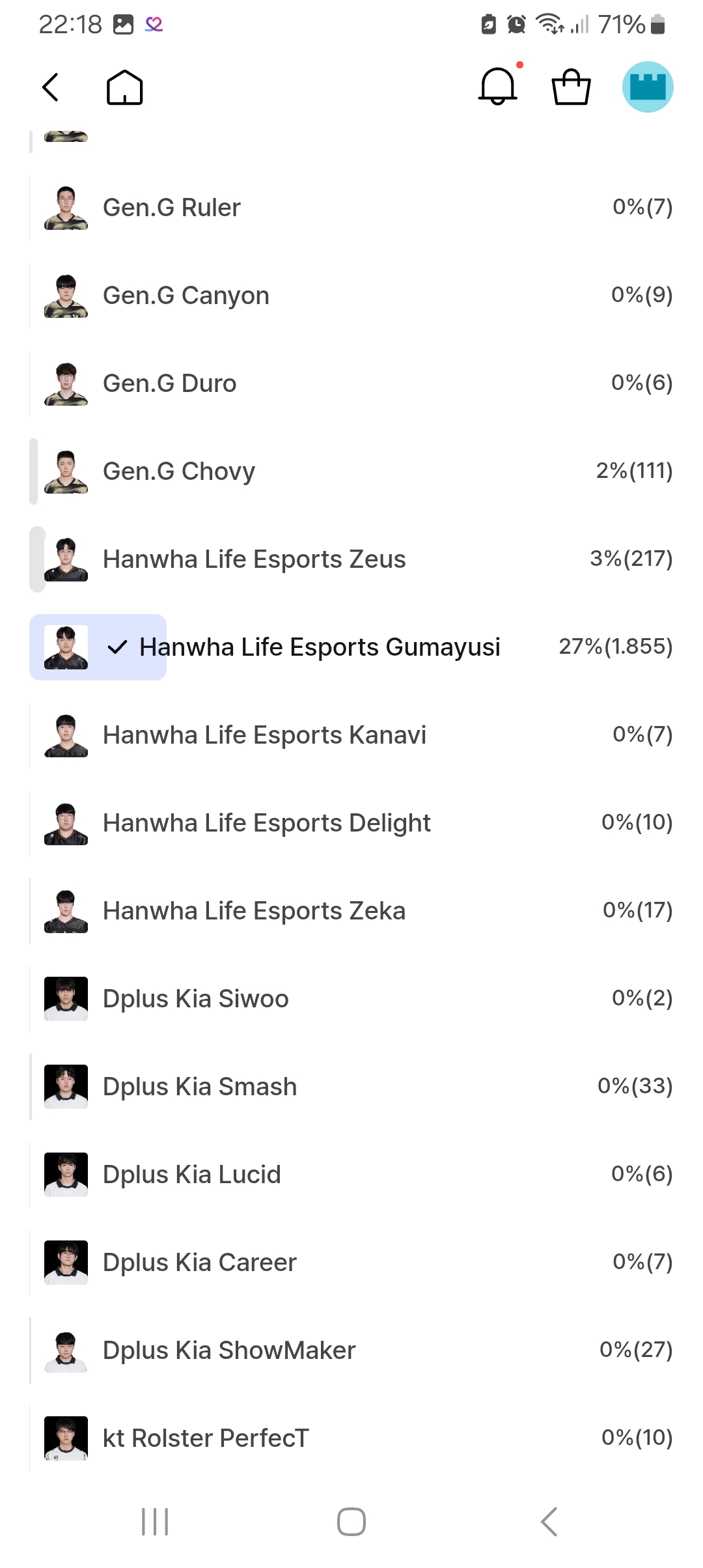 A moment captured by a fan of Gumayusi