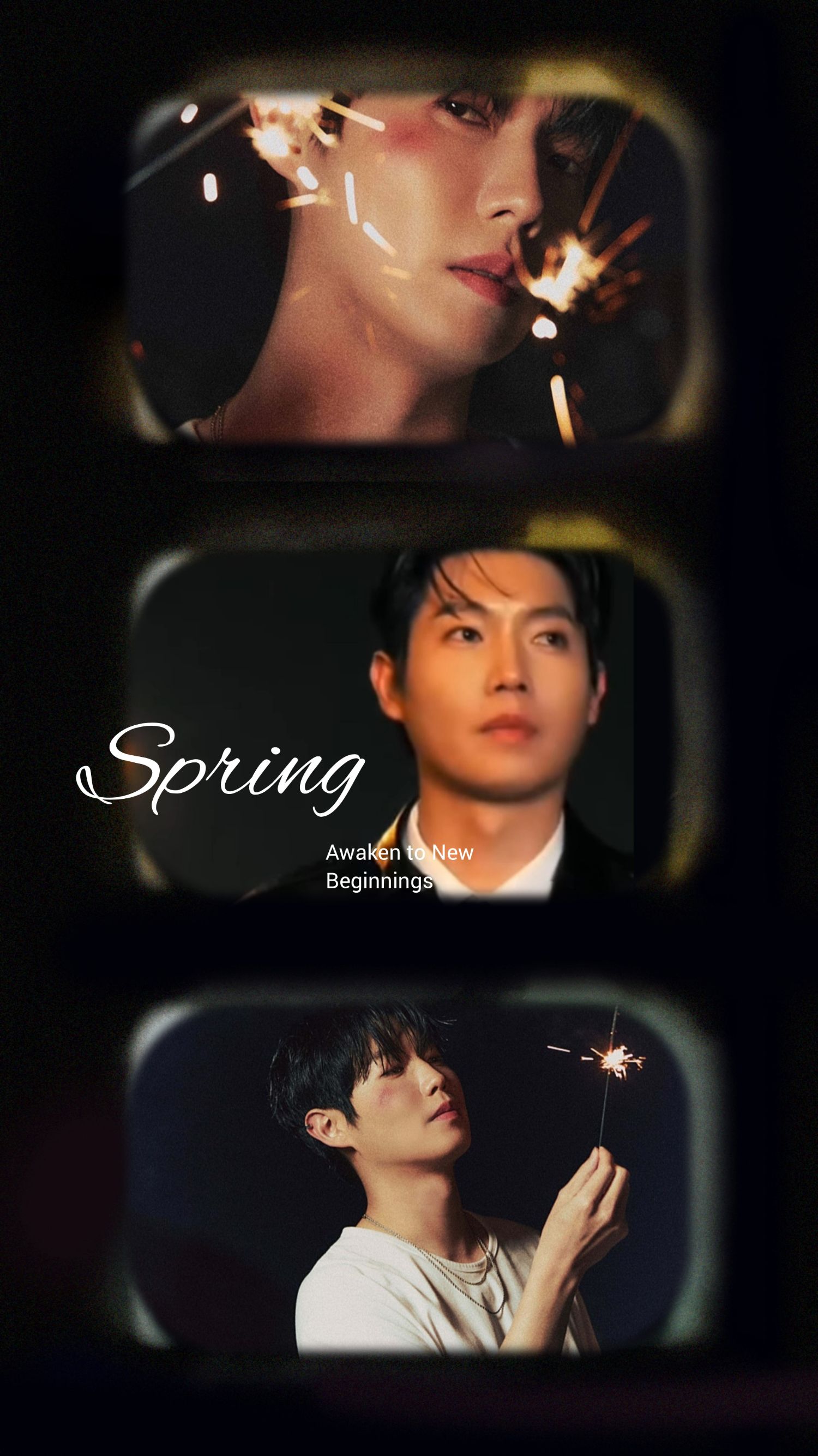 Emotional wallpaper shared by fans for Son Taejin