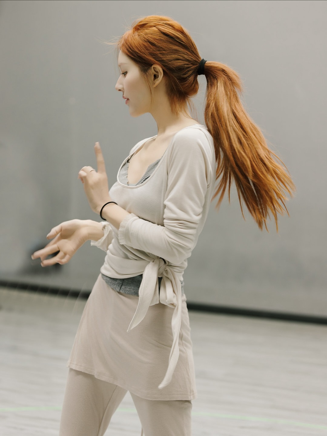 A moment captured by a fan of Zhao Lusi